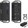 Auimce Docking Station: per MacBook Pro Doppio Monitor, Hub USB C 14 in 2