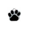 A.Z. Pet Production Medaglietta per cane Zampa Glitter Nera