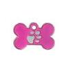 A.Z. Pet Production Medaglietta per cane Osso rosa con zampa