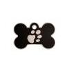 A.Z. Pet Production Medaglietta per cane Osso nero con zampa