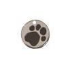 A.Z. Pet Production Medaglietta per cane Tonda con zampa nera