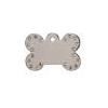 A.Z. Pet Production Medaglietta per cane Osso argento con strass