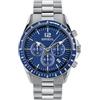 Breil Orologio UOMO TYLER quadrante MONO-COLORE BLU movimento CRONOGRAFO QUARZO e BRACCIALE ACCIAIO ARGENTO TW2058