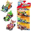 T-Racers Mix ´N RACE 3 Pack - Confezione da 3 auto da collezione, ogni auto può essere divisa in due con parti e ruote intercambiabili. Confezione 5/12