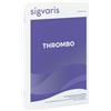 Sigvaris thrombo monocollant lungo punta aperta bianco m