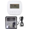 PNI Programmatore di irrigazione Intelligente SWI190, Wi-Fi con Pannello Solare da 3,3 W, 8 Zone, Controllo Tramite Applicazione Tuya