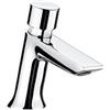 Roca Instant - Rubinetto per lavabo temporizzato, monocomando a mensola con pulsante, miscelatore per bagno con limitatore di flusso e chiusura automatica in 15 secondi, cromato, A5A4277C00
