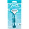 Gillette Venus Smooth Rasoio Donna Smooth A Lame Manico + 2 Lamette