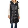 DENIMFY - Giubbotto trapuntato da donna lungo con cappuccio, Regular Fit, DFCaro, lunghezza al ginocchio, esterno, con cerniera, tasche, autunno inverno, Beige, Nero, Verde, S, M, L, XL, XXL, M
