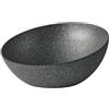 PADERNO WORLD CUISINE Ciotola inclinata Black / Silver Ø cm 32,5 h 8/14 Lt 3 APS Frostfire 30010