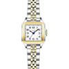 VXFAIZY Orologio Da Donna Quadrato Delicato Con Numeri Arabi Facili Da Leggere, Orologio Da Vestito Da Donna (Silver-Gold Black)