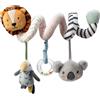 Nuby Spirale delle Attività - Avventura Animale Peluche - Giocattolo Interattivo per Passeggino - Da Attaccare al Passeggino, Seggiolino Auto, Lettino - Regalo di Nascita per Bambina e Bambino Neonato