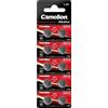 Camelion Came Lion 12051013 A bottone senza mercurio AG13/LR44/LR1154/357 (1,5 V, 10 Pack)