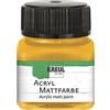 KREUL 75221 - Colore acrilico opaco, giallo oro in vetro da 20 ml, colore cremoso, coprente, ad asciugatura rapida a base d'acqua, adatto per diverse superfici