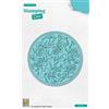 Nellie's Choice Fustella con Embossing, Fiori Stamping Die, 11.1 x 11.1 cm Cirkel, per Biglietti, Natale, Scrapbooking, Fai da Te, DIY, Blu, 111x111mm