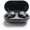 Smpl Auricolari True Wireless Premium - Auricolari Bluetooth 5.0, 30 ore di riproduzione audio, controllo touch, audio stereo, microfono integrato - Nero