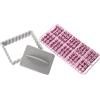 Zenker 44827 Tagliabiscotti rettangolare con Lettere dell'Alfabeto, Formina per biscotti con Lettere per Pasta di Zucchero, Pasta frolla, Stampo per biscotti con lettere, Plastica, 10 x 7,9 x 2 cm