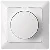 EMOS - Interruttore dimmer a LED con manopola - per lampade LED dimmerabili, manopole e interruttore a pressione - dimmer girevole da incasso - 230 V ~, 50 Hz, 7-110 W/VA - bianco (lucido)