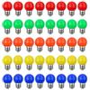 V-TOO Lampadine Colorate LED E27 Edison 3W equivalenti a 30W AC 220V-240V per Casa Matrimoni Halloween Christmas Party Bar Atmosfera e Illuminazione Lampadine Led a Colori - Confezione da 40