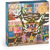 Galison Joy Laforme Merry Market Foil Puzzle in a Square Box: 1000 Pieces