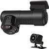 VECHII 4K 2160P HD Car DVR Dash Cam Veicolo Telecamera Panoramica A 360 ° Monitor Di Parcheggio 24 Ore Su 24 Wifi Visione Notturna Dual Lens Vista Posteriore Car Dashcam,Without tf card