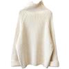 Alloaone Completo da Donna Maglione Dolcevita Maglione Lavorato A Maglia E Pantaloni A Gamba Larga Set Pullover Oversize Ampio
