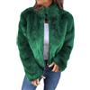 Onsoyours Cappotto in Pelliccia Sintetica da Donna Invernali Maniche Lunghe Giacche Giacca Faux Pelliccia Ecologica Giubbotto Calda Spessa Parka Capispalla Cardigan A Verde XXL