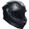 AGV CASCO INTEGRALE AGV FIBRA K6 S MONOCOLOR NERO OPACO E2206 TAGLIA S