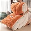 BDMFJY Piumino Invernale Cashmere di Agnello, Lana Autunno E Inverno Trapunta Trapunta Trapunta Calda Peluche Calda Trapunta Invernale Trapunta per Singola Matrimoniale,Arancia,200x230cm(4kg)