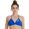 Arena Performance Team Solid Top Bikini da Donna Sportivo per Piscina, Costume da Bagno ad Asciugatura Rapida, Tessuto Maxfit Eco Resistente al Cloro, Protezione UV, Tessuto Frontale Foderato