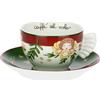THUN, Set 2 Tazze Medie in Porcellana, Collezione Sorprese di Natale, Set per Casa e Cucina, Idea Regalo per Natale, Tazza Ø 9 cm, 6 cm h, 180 cc, Piattino Ø 14.5 cm