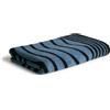 Möve Illusions Imprint - Telo doccia 67 x 140 cm, in 100% cotone, colore: Blu acciaio/Nero