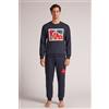 Intimissimi Pigiama Lungo Cotone Coca-cola® Vintage Blu
