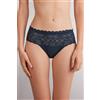 Intimissimi Slip In Pizzo E Cotone Blu