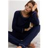 Intimissimi Maglia Manica Lunga In Modal Blu