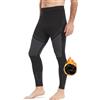 NOOYME Calzamaglia Termica Uomo Pantaloni Termici Uomo Traspirante Asciugatura Rapida Leggins Uomo Pantaloni Compressione Uomo per Sci Ciclismo Corsa Allenamento