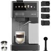 Cecotec Macchina per Caffè Espresso - Macchina Caffè a Capsule FreeStyle Latte T. 1350W, 20Bar, Serbatoio 1,6L di Acqua e 400ml di Latte, Compatibile con Caffè Macinato, Dolce Gusto, Nespresso e K-Fee