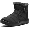DREAM PAIRS Stivali da Neve Invernali da Donna Materiale Esterno Fodera in Pelliccia Sintetica Suola Antiscivolo Stivali,Size 38,Nero,SDSB2303W-E