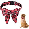 O-Kinee Collare Natalizio Cane,Papillon Cane Natale Con Fiocco di Neve, Collare Natalizio Gatto, Collare Rojas y Verdes Natale per Animali di Piccola Media e Grande Taglia(L)