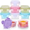Fentar 9Pezzi Contenitori per Freezer, 60ML Impermeabile Contenitori Ermetici per Alimenti Piccoli, Mini Contenitori Freezer per Alimenti con coperchi, Contenitori per Alimenti Piccoli