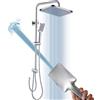 GAOZHI Colonna Doccia Acciaio Inox Senza Miscelatore Fori Muro Regolabili Set Doccia a Pioggia Con Doccetta a Mano e Soffione Doccia in acciaio INOX 30 * 20 quadrato