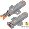 Jiayi Push to Open Door Latch, JIAYI 2 Pack Push Pull per Ante Non-magnetiche per Armadietti, Push to Open, 40 N, Chiusura Push Pull per Ante, Chiusura di Ante di Armadietti, Cassetti, Armadietti per Camper