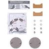 KEUCO Set adesivo tipo 2 per accessori da bagno selezionati, aste doccia o set doccia, colla invece di forare, bagno o WC per ospiti