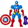 AVENGERS Marvel Hasbro MixMashers, Captain America, action figure e accessori degli Avangers