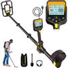 OKESAM Metal Detector Professionali - 2000mAH Ricaricabile Metal Detector Oro per Adulti con Display LCD, Alta Precisione, Bobina di Ricerca IP68 Impermeabile da 10, Pieghevole e Retrattile