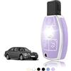 TOOMUME Cover Chiave TPU, Custodia Chiave Adatto per Mercedes Benz A/B/C/E/G/R/S Classe GLA GLC GLE GLK SLK CLA CLK CLS AMG W203 W204 W211 W212, Copri Chiavi Guscio Chiave Auto Telecomando - Smart Key