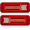 SPARKMOTO 2 x Fanali Posteriori Rimorchio LED Omologati,Luci Posteriori LED Per Rimorchio Camion Caravan,Fanale Rimorchio Led Sommergibile