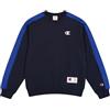 Champion Legacy Retro Sport (220318) -Soft Compact Poly Fleece Crewneck Felpa, Blu Marino/Blu Profondo (NNY/BAI), XS Uomo