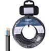 Zarivy Bobina per tubo piatto nero, dimensioni 2x1 mm e 20 m di lunghezza. Ideale per l'audio, facile da maneggiare e riporre. Perfetto per i tuoi progetti ed eventi.
