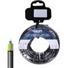 Zarivy Avvolgitubo H05VV-F 3x1mm, 15m nero. Perfetto per collegamenti elettrici, il suo design flessibile e resistente garantisce sicurezza interna ed esterna per vari usi.